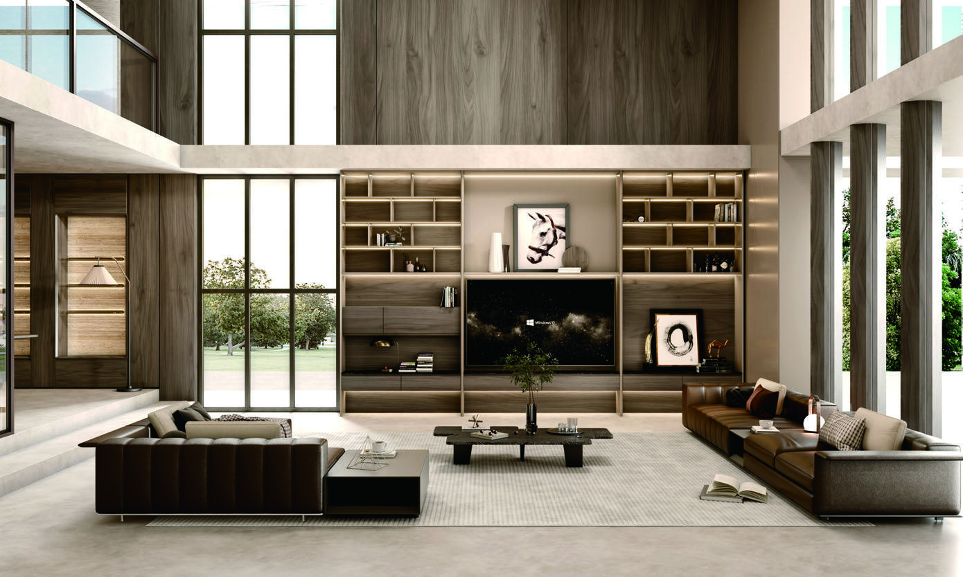 Living room in the Italian Modern Minimal interior design style